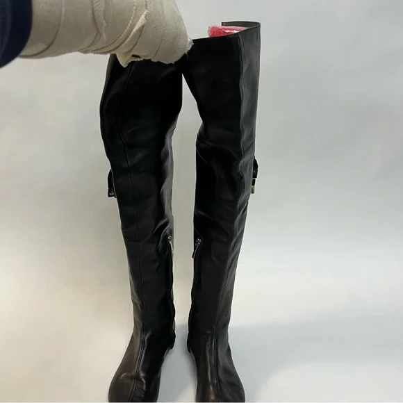 Dior Black Over the Knee Boots - Picture 13 of 16